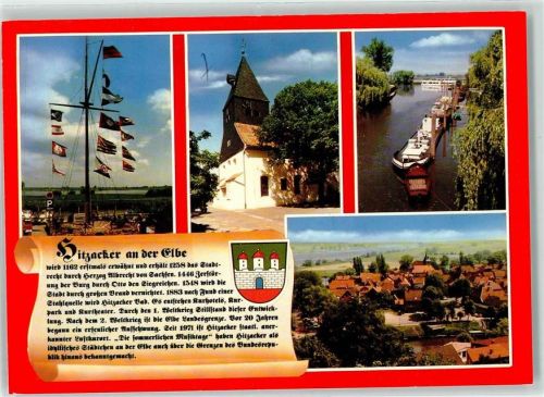 Hitzacker Frachtschiff St. Johannis Kirche Wappen Flaggen