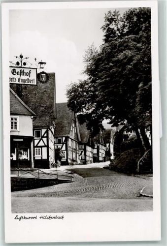 Hilchenbach Gasthausschild Fritz Engelbert Fachwerkhäuser