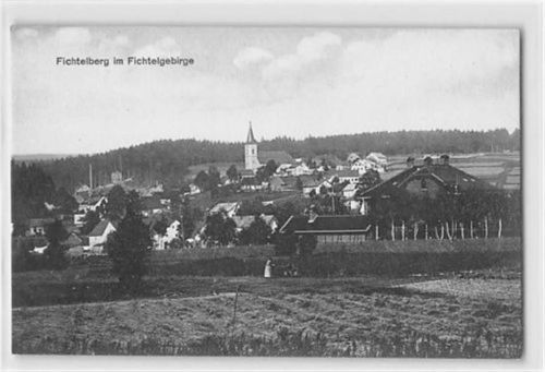 Fichtelberg im Fichtelgebirge. Gesamtansicht mit Kirche ungelaufen Sehr gut erhalten.
