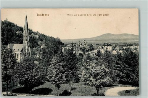 Trutnov Villen am Gablenz Berg Park Straße Kirche