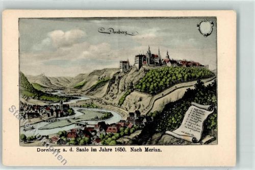 Dornburg Nach Merian 1650 Dornberg