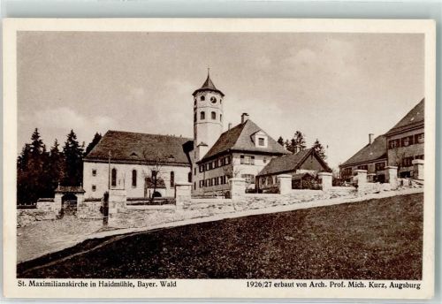 94145 W8391 Haidmühle , Niederbay - St. Maximilianskirche 1926 bis 1927 erbaut