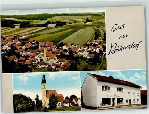 Reichersdorf Bäckerei Obermaier Pfarrkirche St. Martin Fliegeraufnahme