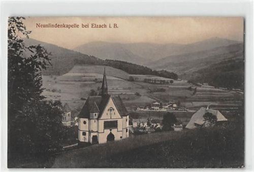 Elzach Elzach. ein Blick auf die Neunlindenkapelle ungelaufen Leicht bügig, sonst gut erhalten