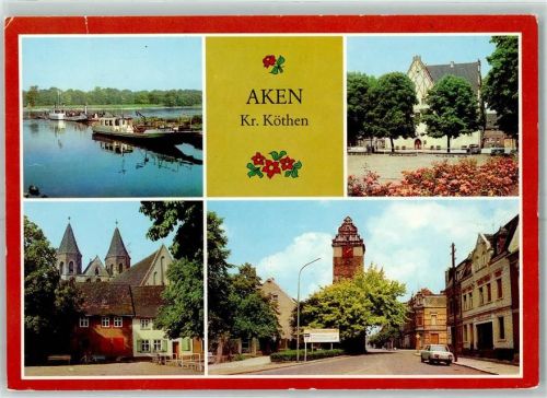Aken Elbfähre Friedensplatz Köthener Turm