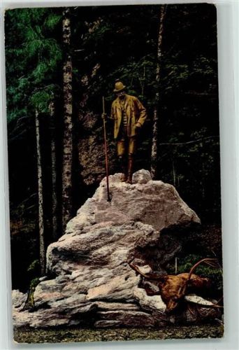 Bad Ischl Jagd Denkmal Photochromie E. Brandt Gmunden AK