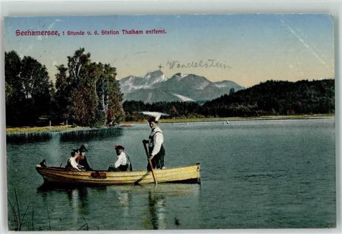 Weyarn 1914 Wendelstein Seehamersee Boot Tracht