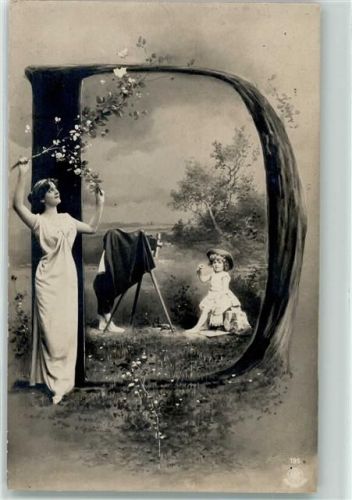 1904 NPG Serie 195 Jugendstil Fotoapparat AK