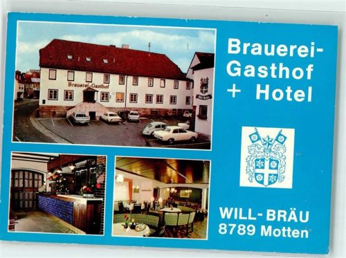 Motten Gasthaus Brauerei und Hotel Will Bräu VW Käfer Auto