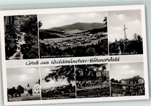 Waldmünchen Marktplatz Schloss Klammerfelskreuz Grenzhotel