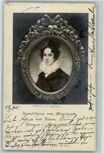 Wien 1905 Ausstellung von Miniaturen und Dosen Ort lt. Stempel