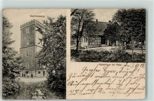 Melle 1912 Diedrichsburg Weberhaus