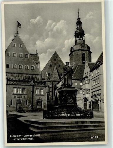Lutherstadt Eisleben Denkmal Rathaus AK
