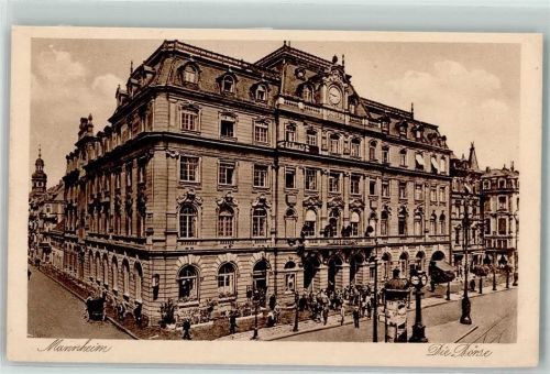 Mannheim 1920 - 1925 Litfaßsäule AK