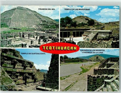 Teotihuacan Piramide del Sol Templo de las Mariposas Templo de Quetzalcoatl Calzada de los Muertos y Piramide de la Luna