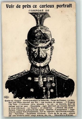 1915 Voir de pres ce curieux potrait Dragoner