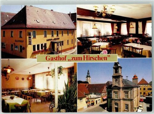 Höchstadt Gasthaus Zum Hirschen Gastraum Marktplatz