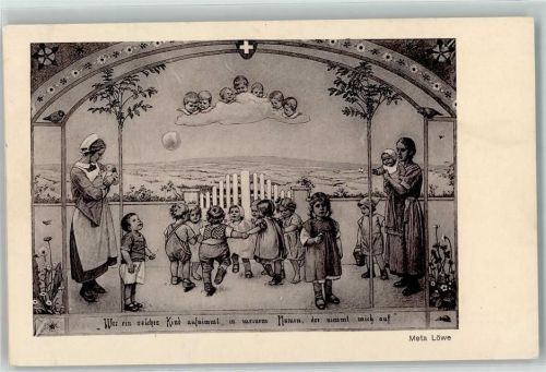 Engel Kinder Krankenschwester Verlag Girtanner Nr. 144 AK