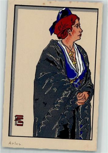 Tracht Arles sign.G. Geo-Faurrier AK