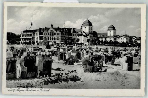 Binz Kurhaus Strand Strandkorb