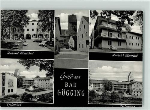 Bad Gögging Kurhotel Römerbad Trajansbad VW Käfer Kirche Uhr Fehldruck