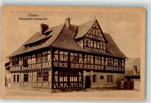 98660 O6115 Themar - Amtsgericht Fachwerkgebäude