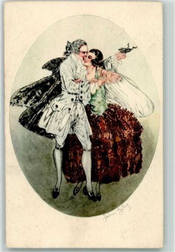 1926 sign. Jean Gilles Italien Gravur 1961 Maskenball AK