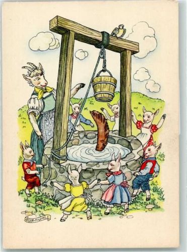 Nr. 6 Serie Werbung Indanthren sign. Koser-Michaels