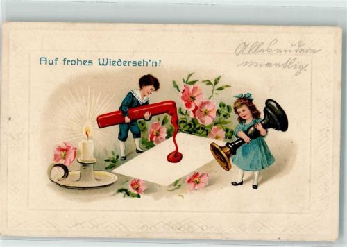 1914 Prägedruck Siegelstempel Brief versiegeln AK