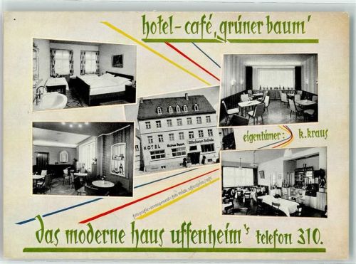97215 W8704 Uffenheim - Hotel Motel Cafe grüner Baum