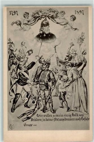 Kaiser Wilhelm I Engel Soldaten Lorbeerkranz
