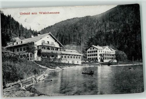82431 W8111 Urfeld , Oberbay 1911 - Walchensee Hotel Post