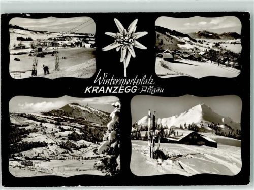 Kranzegg Edelweiss Winter Schlepplift Skifahrer Ski