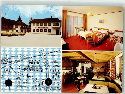 Eberstetten Gasthaus Müller Fremdenzimmer Gaststube Winter