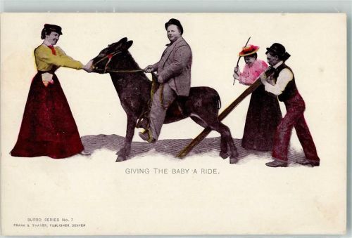 Giving the Baby a ride Reiter Burro Series Nr 7