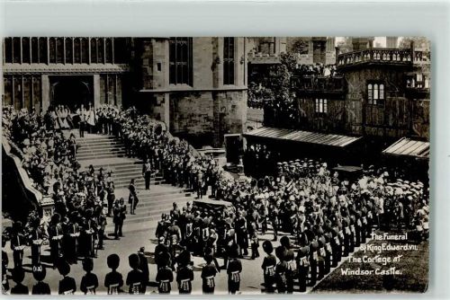 London Trauerzug König Edward VII Gefolge Windsor Castle