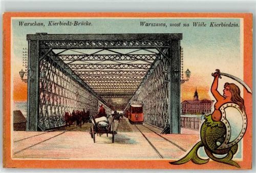 Warschau Kierbiedz Brücke Straßenbahn