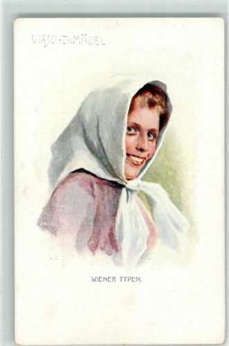 Wien Wiener Typen Wäschermädel B.K.W.I. 917-8