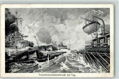 1914 Verlaf F.E.D. Nr. 491 Torpedobootsdurchbruch Marine WK I