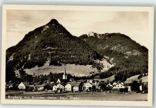 Burgberg 1928 mit Grünten