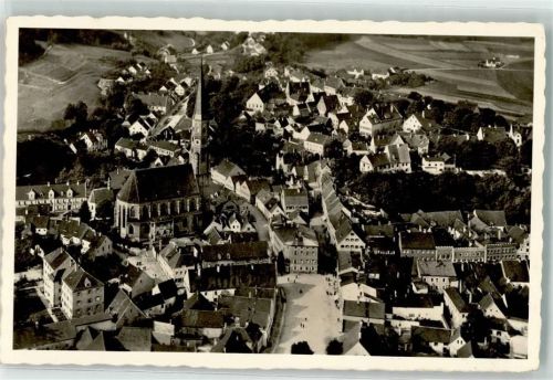 Dingolfing Fliegeraufnahme Kirche Platz