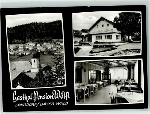 Langdorf Gasthaus-Pension Wölfl Gastraum Pfarrkirche St. Maria Magdalena