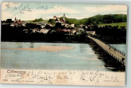 Tittmoning 1906 Salzachbrücke