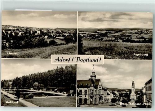 Adorf Jugelsburg Waldbad Ernst Thälmann Platz