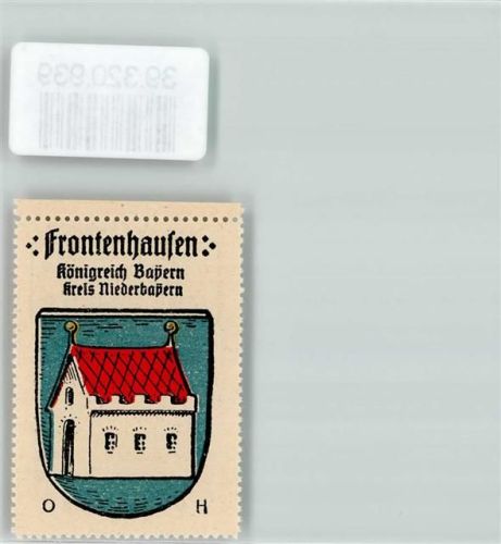 Frontenhausen Wappen Kaffee Hag Nr. 417 ca. 1920-1940 Haus