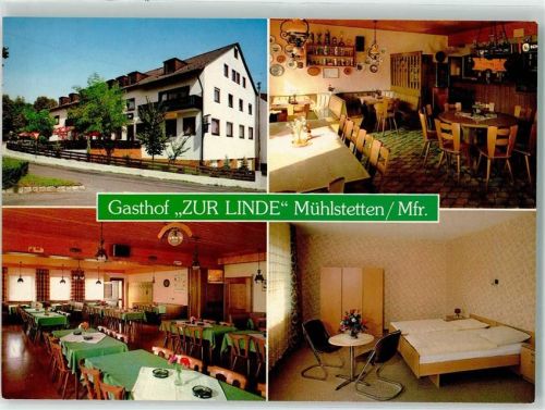Mühlstetten Gasthaus Zur Linde Gastraum Speisesaal Fremdenzimmer