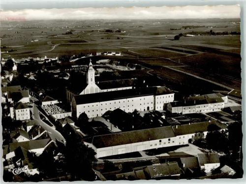 Osterhofen Fliegeraufnahme Englisches Institut Damenstift Real- u. Haushaltungsschule