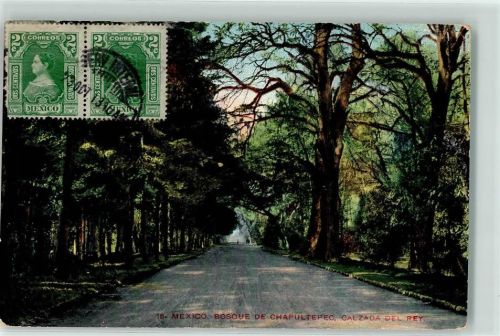 Mexiko City 1910 Bosque de Chapultepec calzada del rey