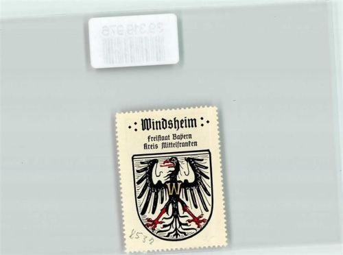 Bad Windsheim Wappen Schwarzer Adler Kaffee Hag Nr. 81
