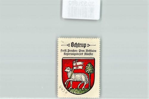 Ochtrup Vignette Wappen Freist. Preußen Prov. Westfalen Regierungsbezirk Münster